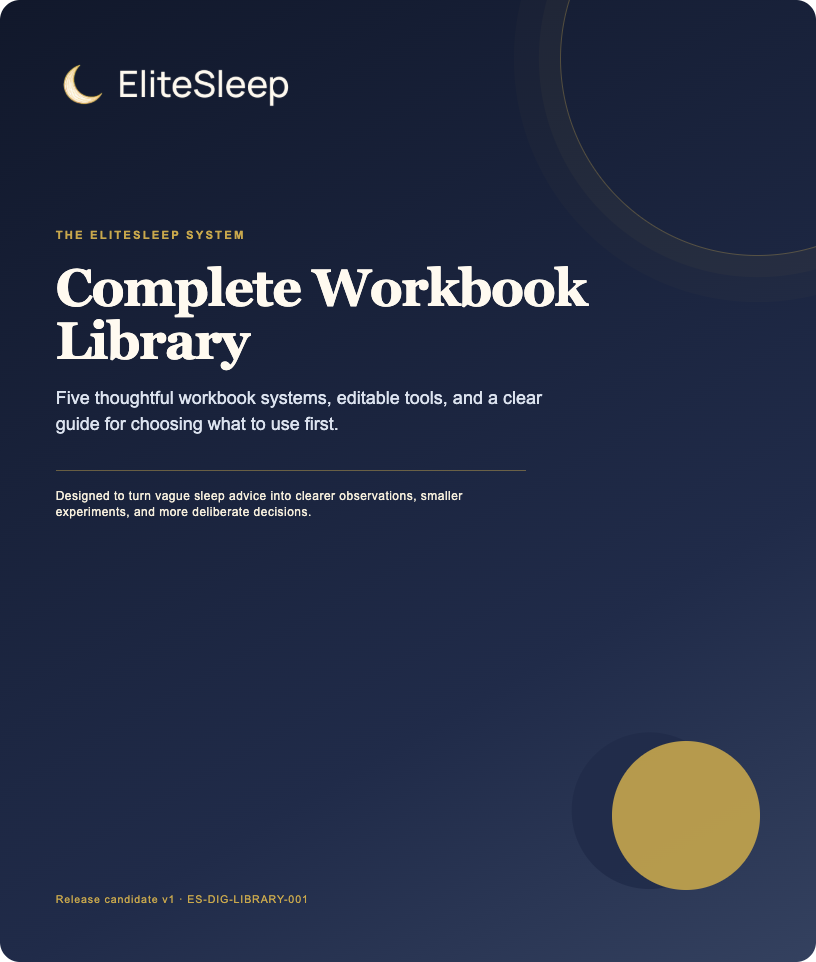 Cover of EliteSleep Complete Workbook Library
