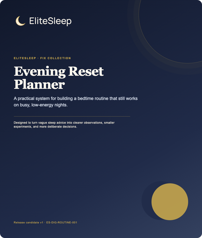 Cover of Evening Reset Planner